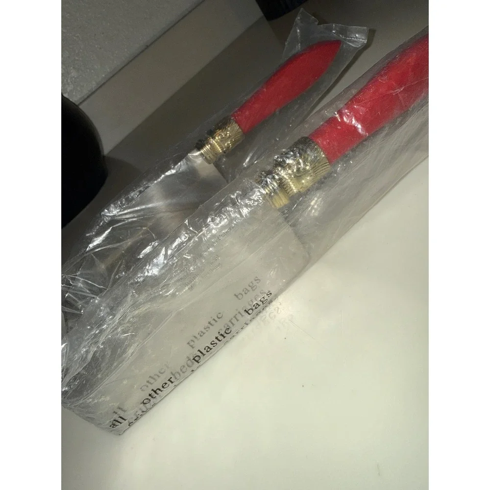 Debbie Meyer CakeCutters Stainless Steel Red Gold Patented Cake Slicer Server